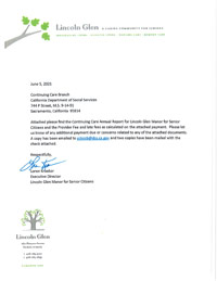 Lincoln Glen Manor for Senior Citizens Continuing Care Retirement Community Report