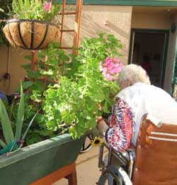 Beautiful plantings and accessible walkways make it easy to enjoy the outdoors